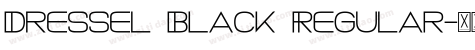 Dressel Black Regular字体转换